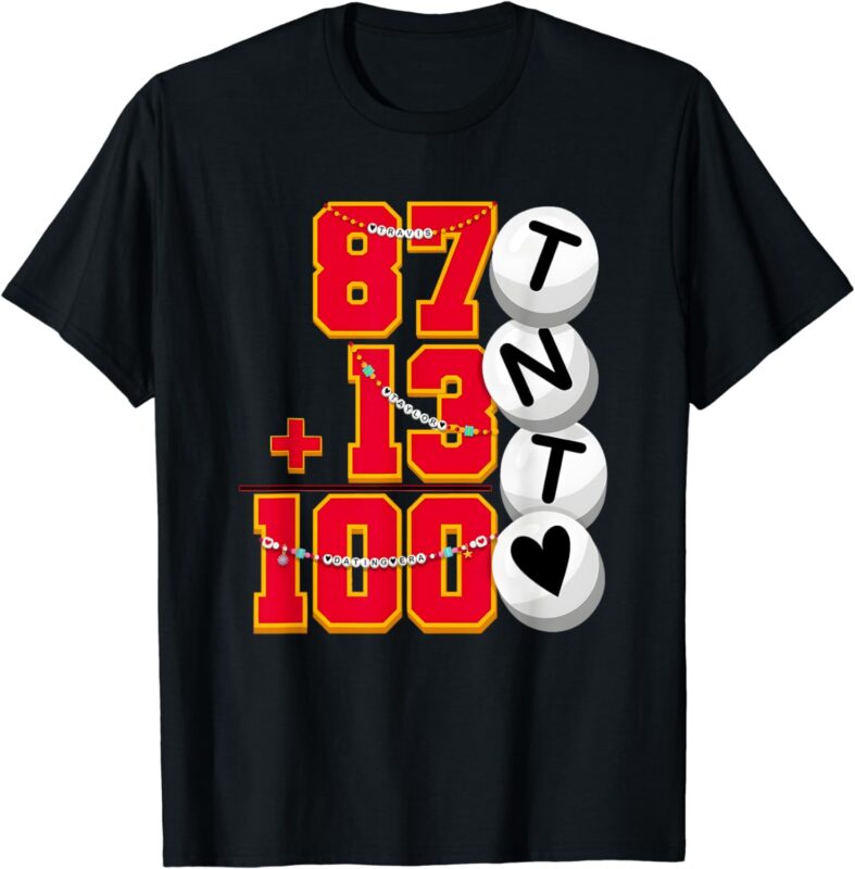 Cute 87 + 13 = 100 days of school Taylor 100th day of school T-Shirt