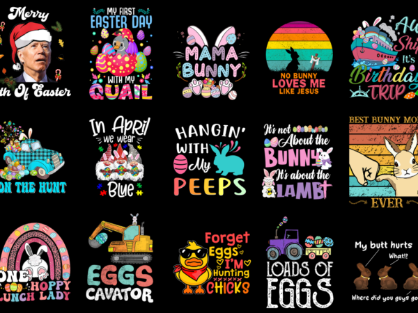 15 easter day shirt designs bundle p5, easter day t-shirt, easter day png file, easter day digital file, easter day gift, easter day downloa