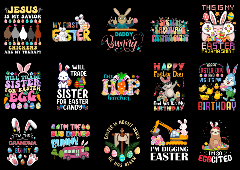 15 Easter Day Shirt Designs Bundle P9, Easter Day T-shirt, Easter Day png file, Easter Day digital file, Easter Day gift, Easter Day downloa