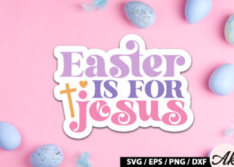 Easter is for jesus Retro Sticker