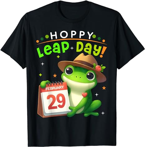 February 29th Funny Frog Leap Day Matching Leap Year 2024 T-Shirt