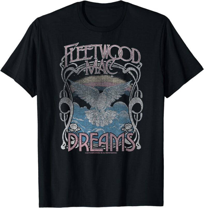 Fleetwood Mac Dreams Rockband by Rock Off T-Shirt