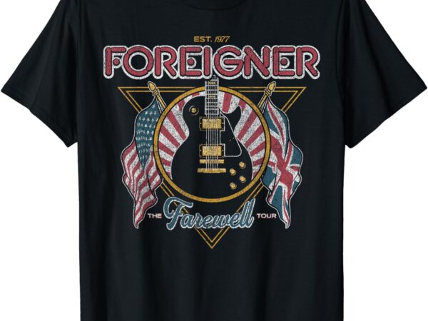 Foreigner guitar flag t-shirt