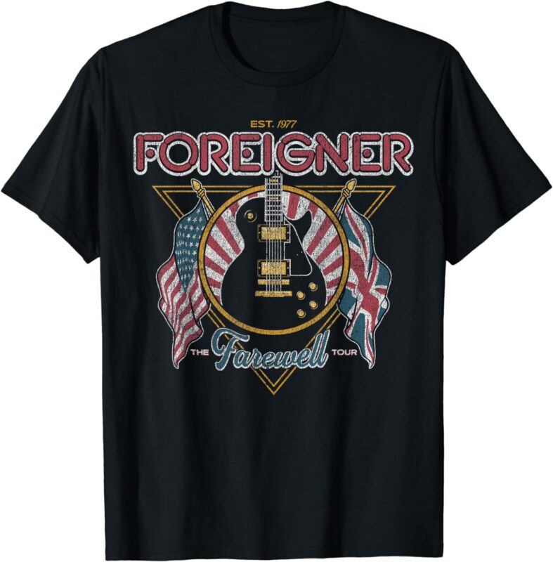 Foreigner Guitar Flag T-Shirt