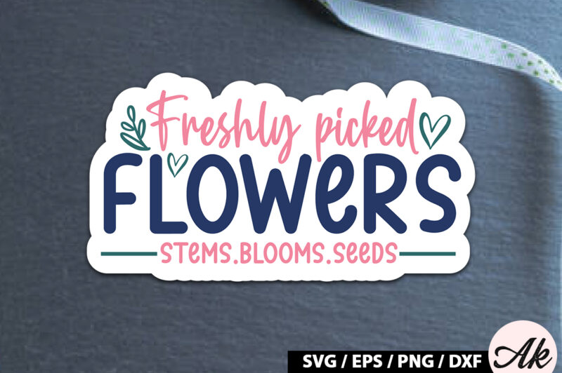 Freshly picked flowers Sticker SVG