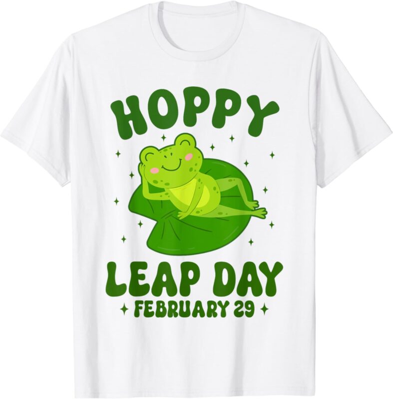 Funny Frog Hoppy Leap Day February 29 Birthday Leap Year T-Shirt