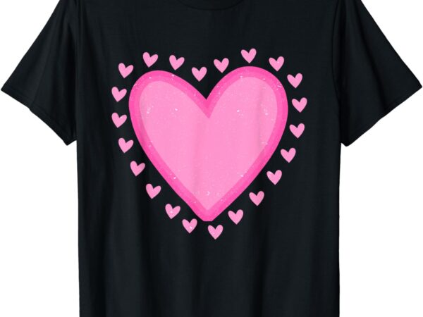 Funny hearts kids school valentines day girls boys t-shirt