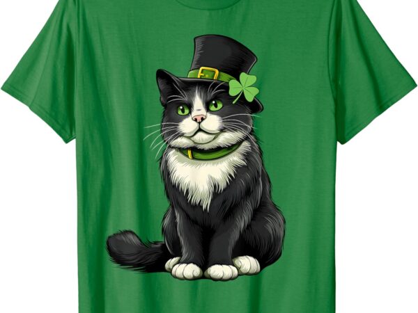 Girls cat st patricks day shamrock irish toddler kids women t-shirt