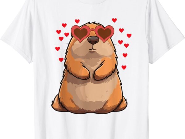 Groundhog valentines day animal lovers t-shirt