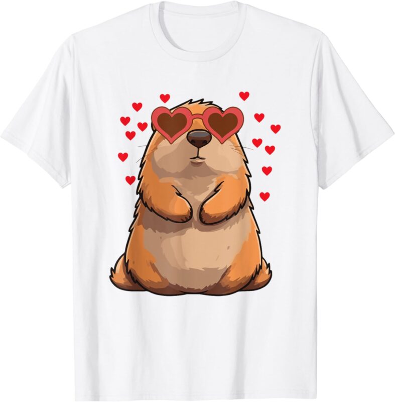 Groundhog Valentines Day Animal lovers T-Shirt