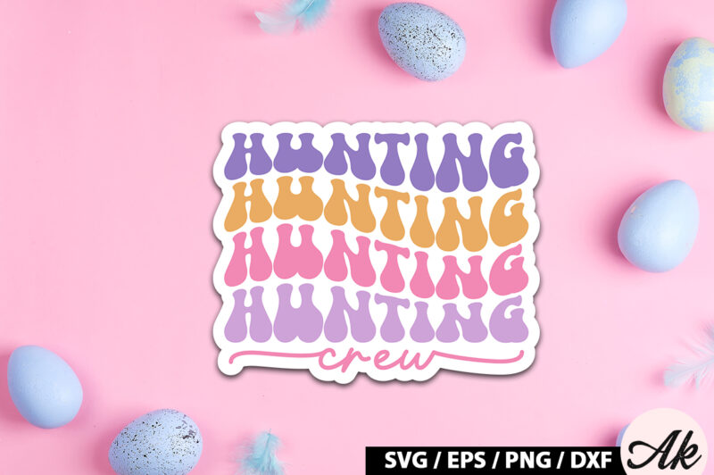 Hunting crew Retro Sticker