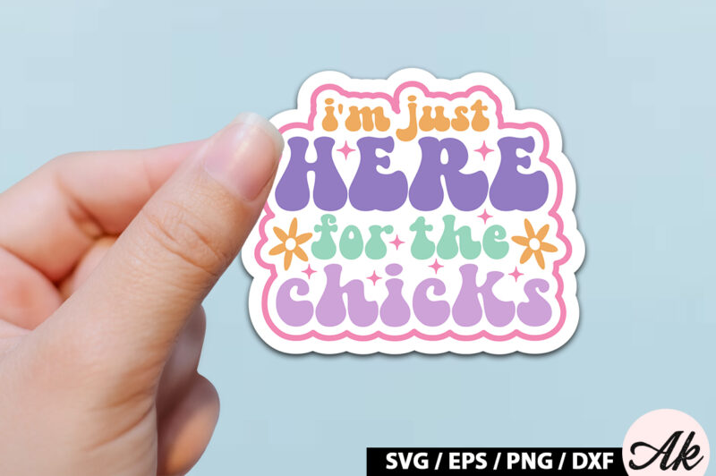 Retro Easter Sticker SVG Bundle