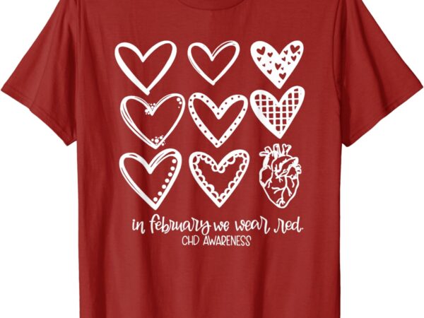 In my heart warrior era heart disease awareness chd women t-shirt