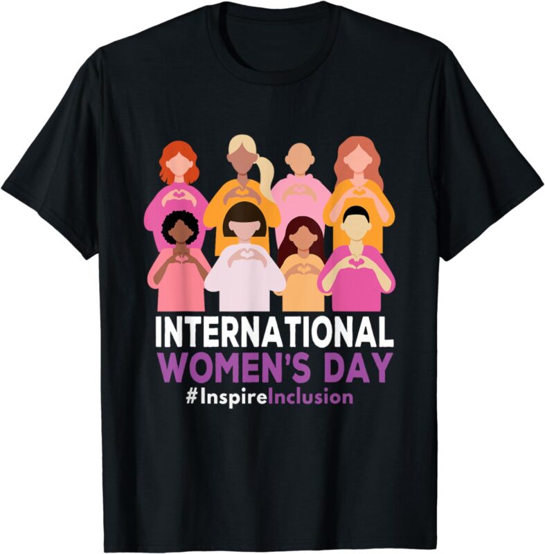 International Women’s Day 2024 8 March IWD Inspire Inclusion T-Shirt