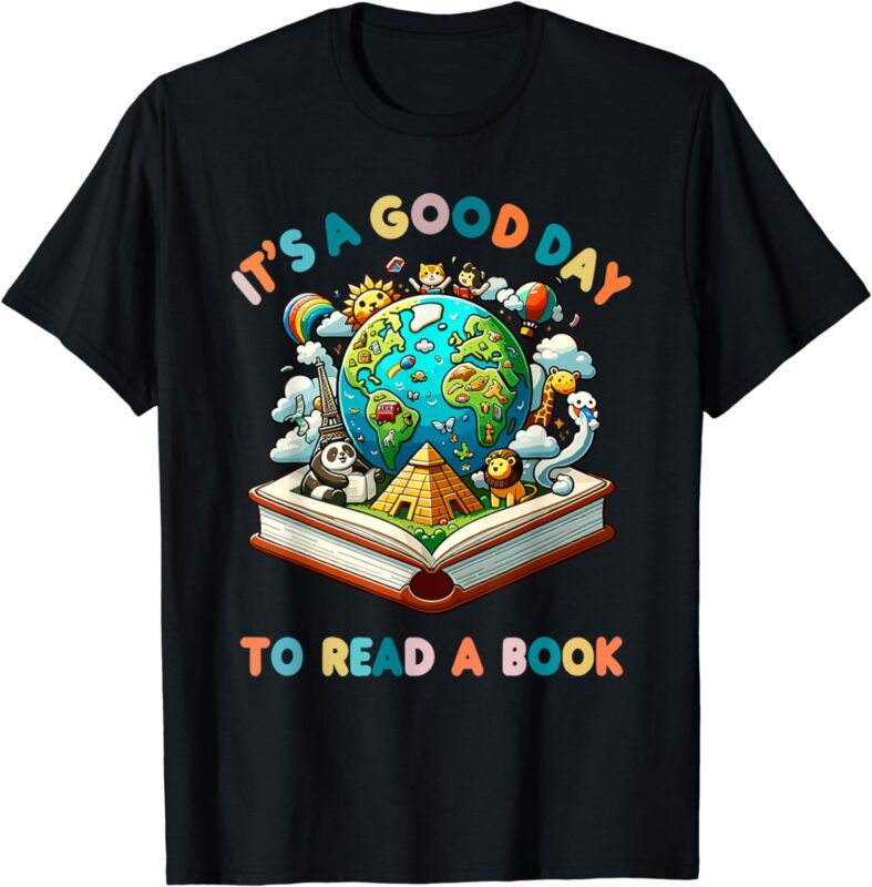 It’s a Good Day to Read a Book World Book Day 2024 Kids Boys T-Shirt