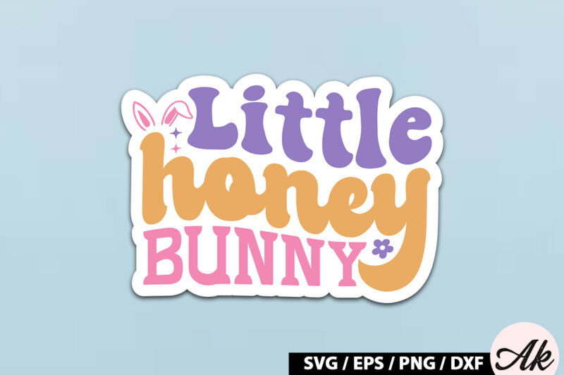 Retro Easter Sticker SVG Bundle