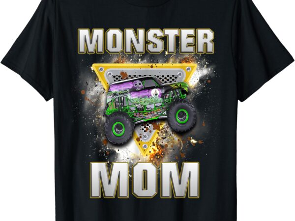 Monster truck mom monster truck are my jam truck lovers t-shirt