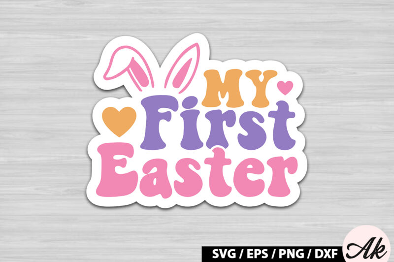 My first easter Retro Sticker