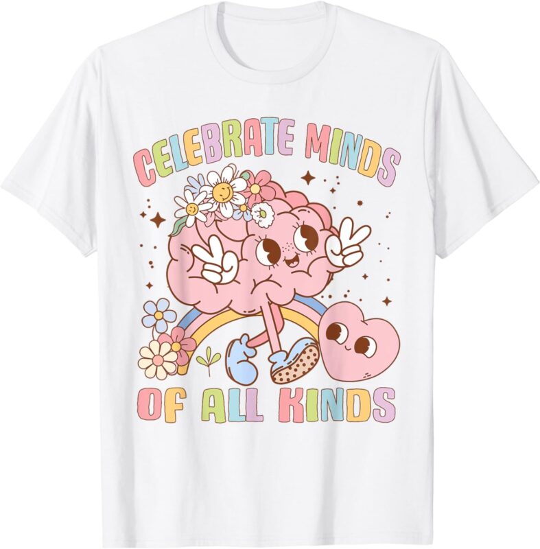 Neurodiversity Celebrate Minds Of All Kinds Autism Awareness T-Shirt