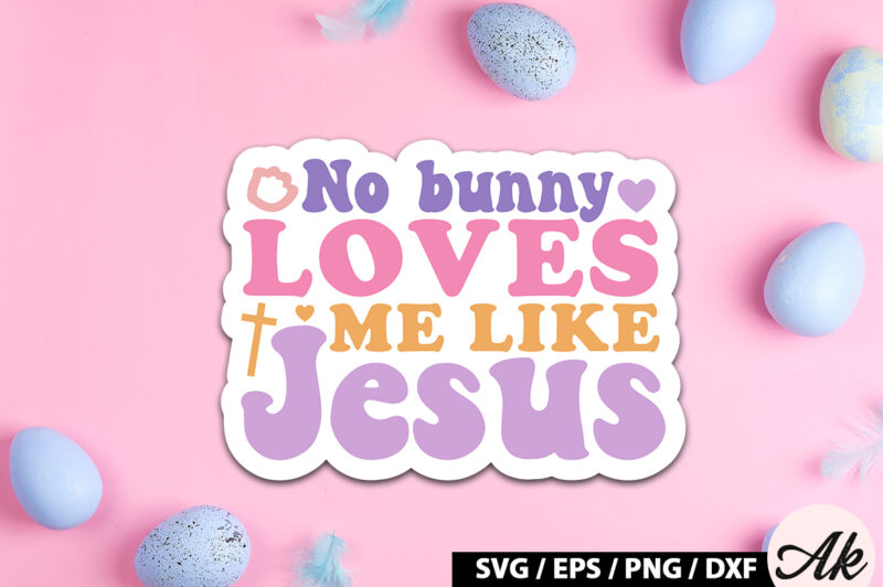 Retro Easter Sticker SVG Bundle