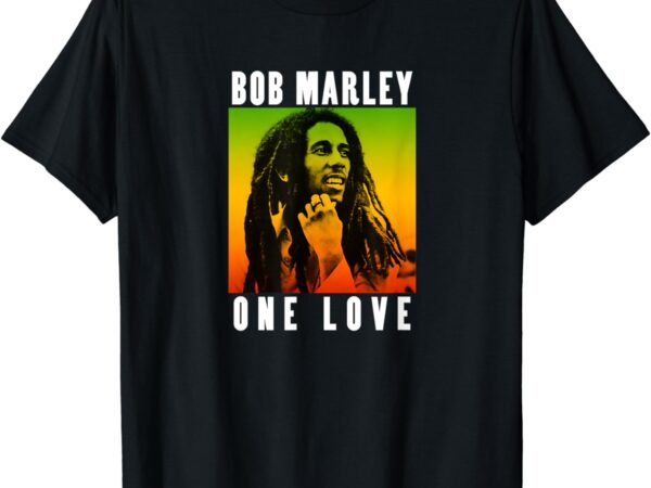 Official bob marley one love gradient t-shirt