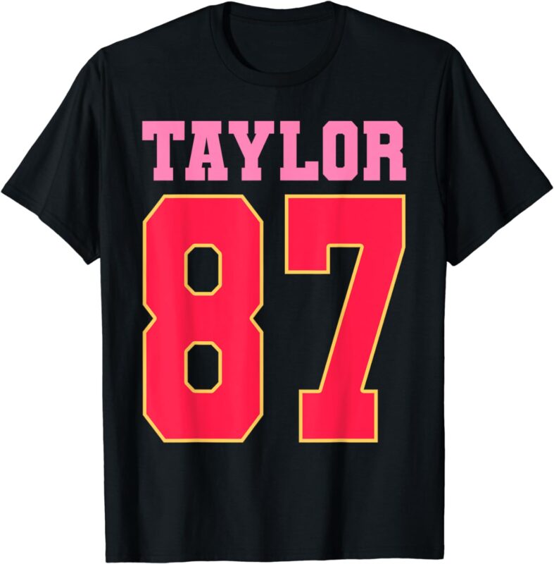 Pink Numbers Taylor 87 T-Shirt