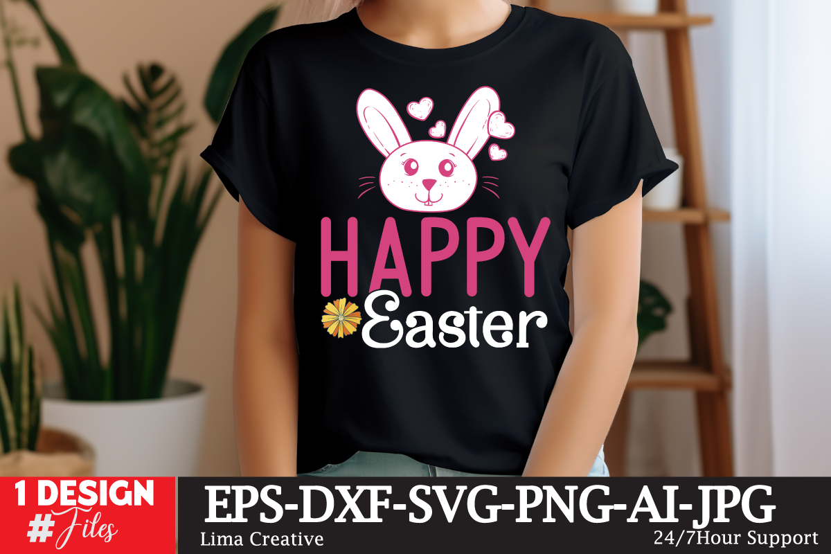 Happy Easter SVG, Happy Easter Bunny PNG