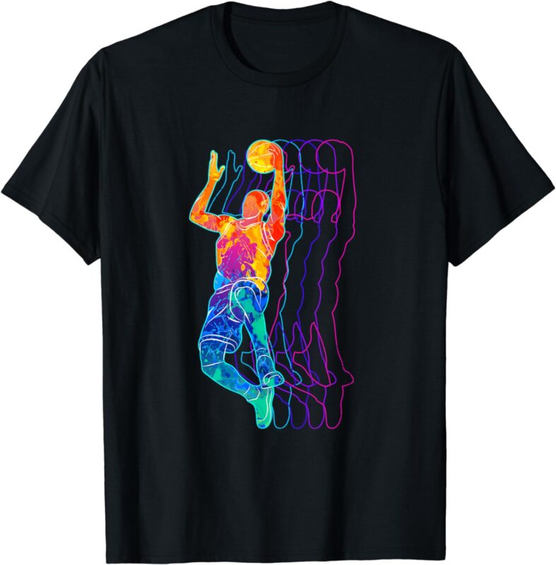 Retro Basketball Player Gift for Men Boys Kids T-Shirt