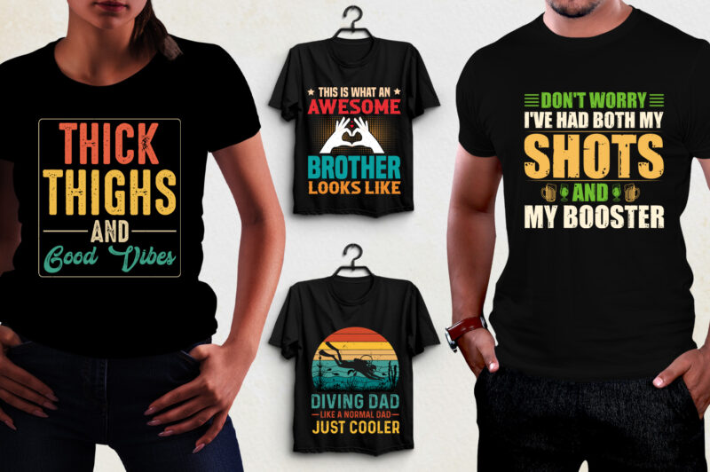 Retro Vintage Sunset T-Shirt Design