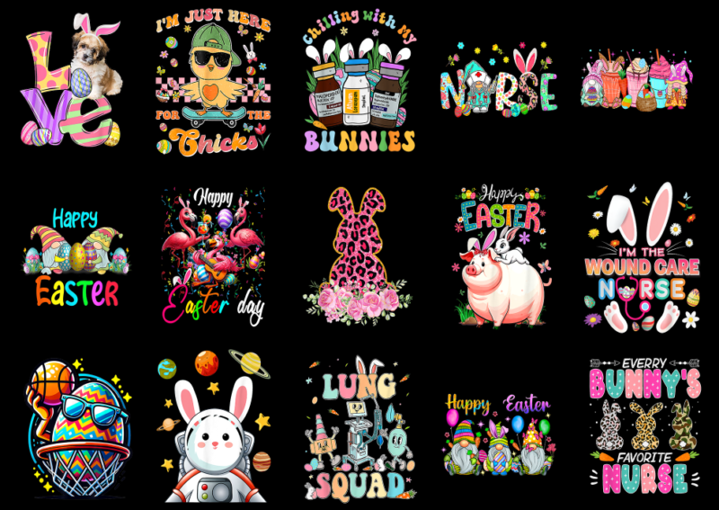 15 Easter Day Shirt Designs Bundle P5 CL, Easter Day T-shirt, Easter Day png file, Easter Day digital file, Easter Day gift, Easter Day down