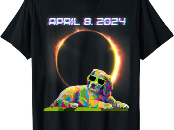 Solar eclipse shirt 2024 april 8 dog solar eclipse glasses t-shirt