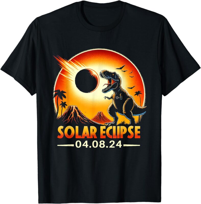 Solar Eclipse TShirt 2024 TRex Wearing Solar Eclipse Glasses T-Shirt