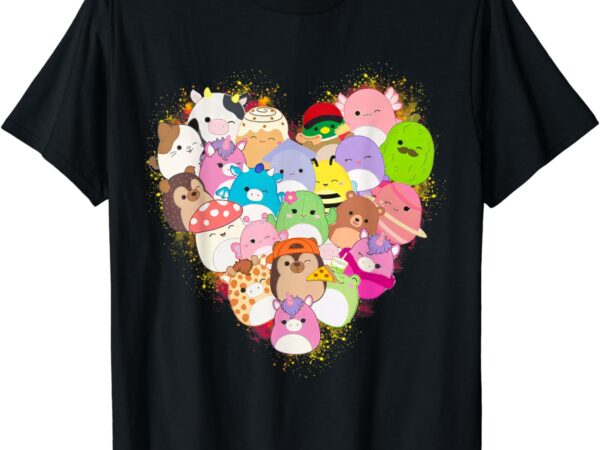 Squish squad heart valentine cute for kids boy girls t-shirt