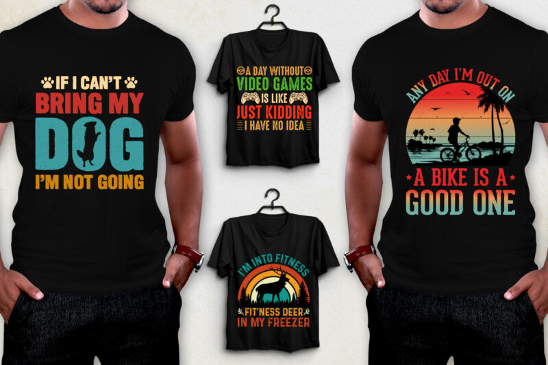 Sunset Vintage T-Shirt Design PNG EPS