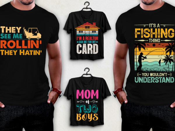 T-shirt design-trendy pod best t-shirt design bundle