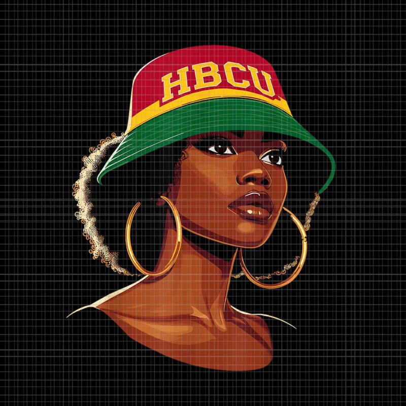 Beautiful Black Educated HBCU Png, HBCU Black History Png, Black History Month Png