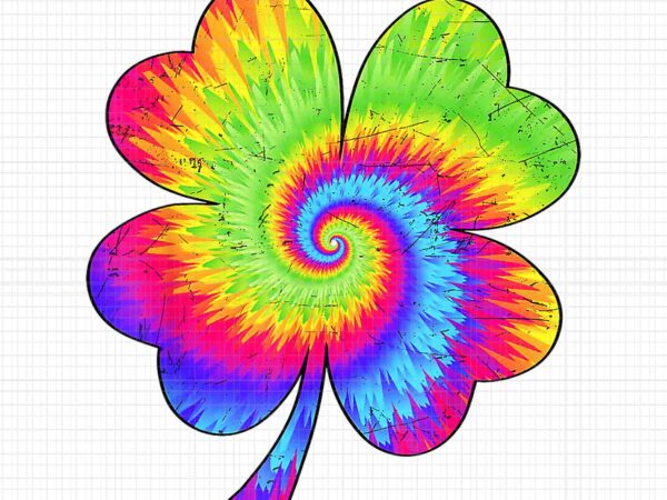 Irish shamrock tie dye png, happy st patricks day go lucky png, irish tie dye png t shirt design for sale