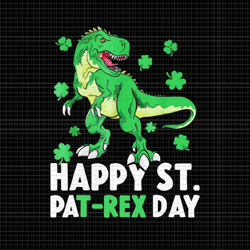 Dinosaur Saint Patrick’s Day Png, Happy St PaT-Rex Day Png, Dinosaur Patrick Day Png, T-Rex Irish Png