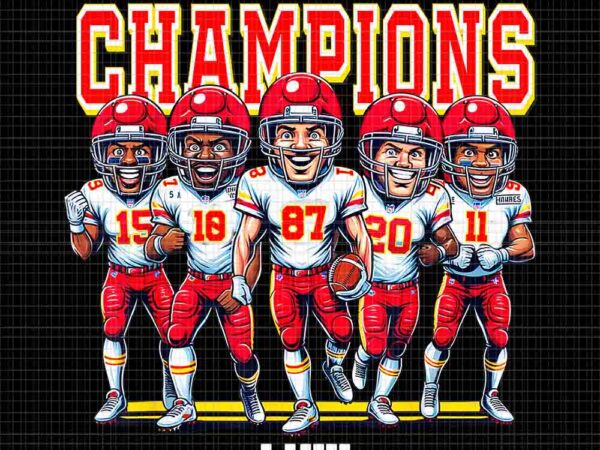 Kansas city super bowl champions 2024 png, chiefs champions lviii png, chiefs football team png t shirt vector art