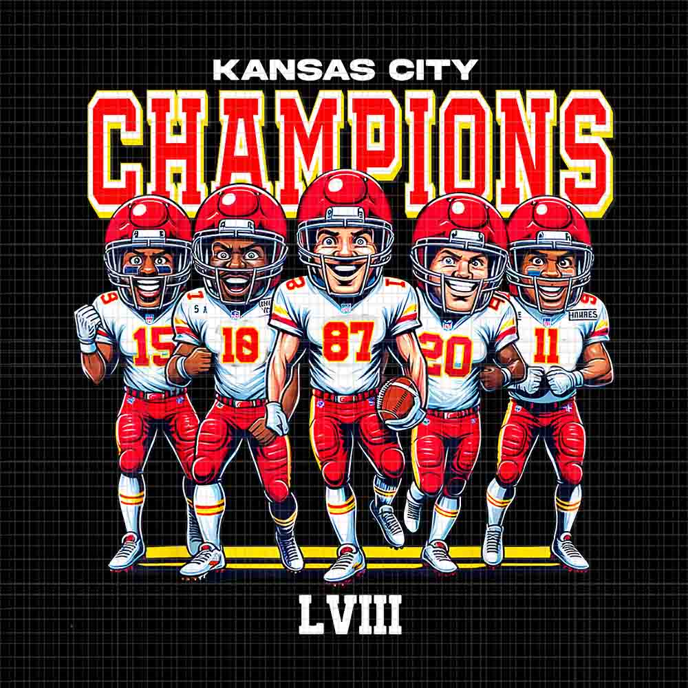 Kansas City Super Bowl Champions 2024 Png, Chiefs Champions LVIII Png