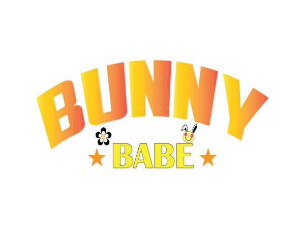 Bunny babe t shirt template