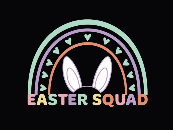 Easter squad vector clipart