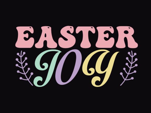 Easter joy vector clipart