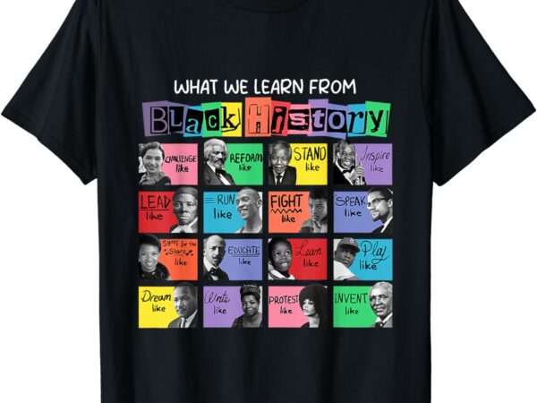 What we learn from black history t-shirt