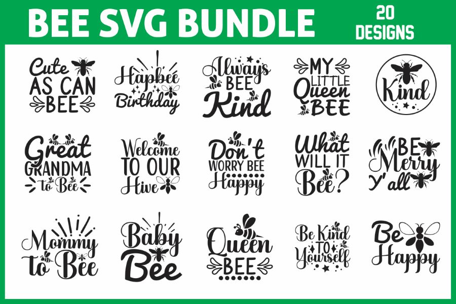 Bee svg designs bundle - Buy t-shirt designs