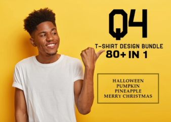 Best Selling T-shirt Illustration 80 in 1 Bundle – Halloween – Pumpkin – Pineapple – Christmas – Q4 Collection for POD Business