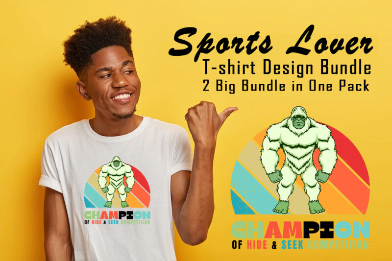 Wild Sports Lover t-shirt Illustration Bundle