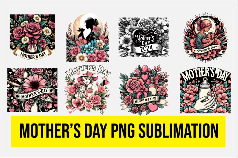 Mothers day PNG Sublimation Bundle