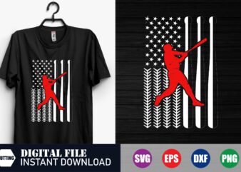 American baseball player flag vector design, american flag vector, usa flag, baseball svg, baseball, flag, svg design, trending design