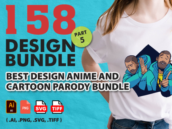 158 best design anime and cartoon parody bundle for commercial part 5 – 90% off